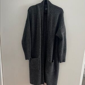 GAP Charcoal Open Front Cardigan